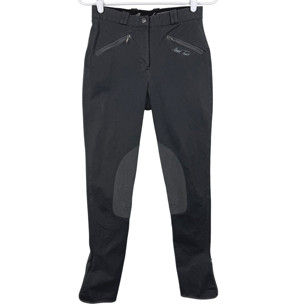 Mark‎ Todd Women's Equestrian Riding Pants Breeches Gray Zippers Size 26